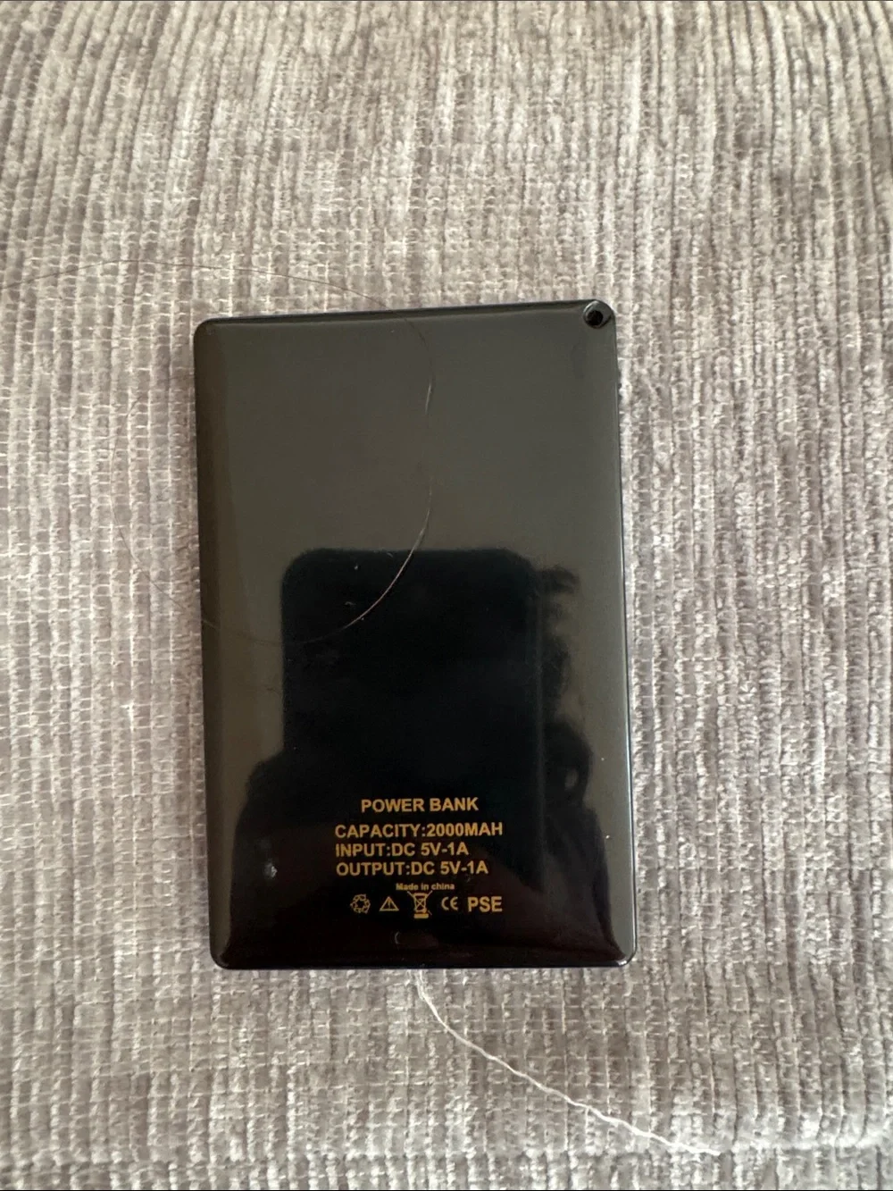London Fog Black Power Bank Charger